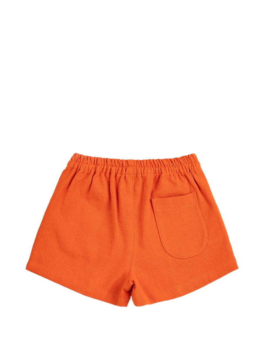 Pantaloni scurti Bobo Choses portocalii din bumbac organic - Img 2