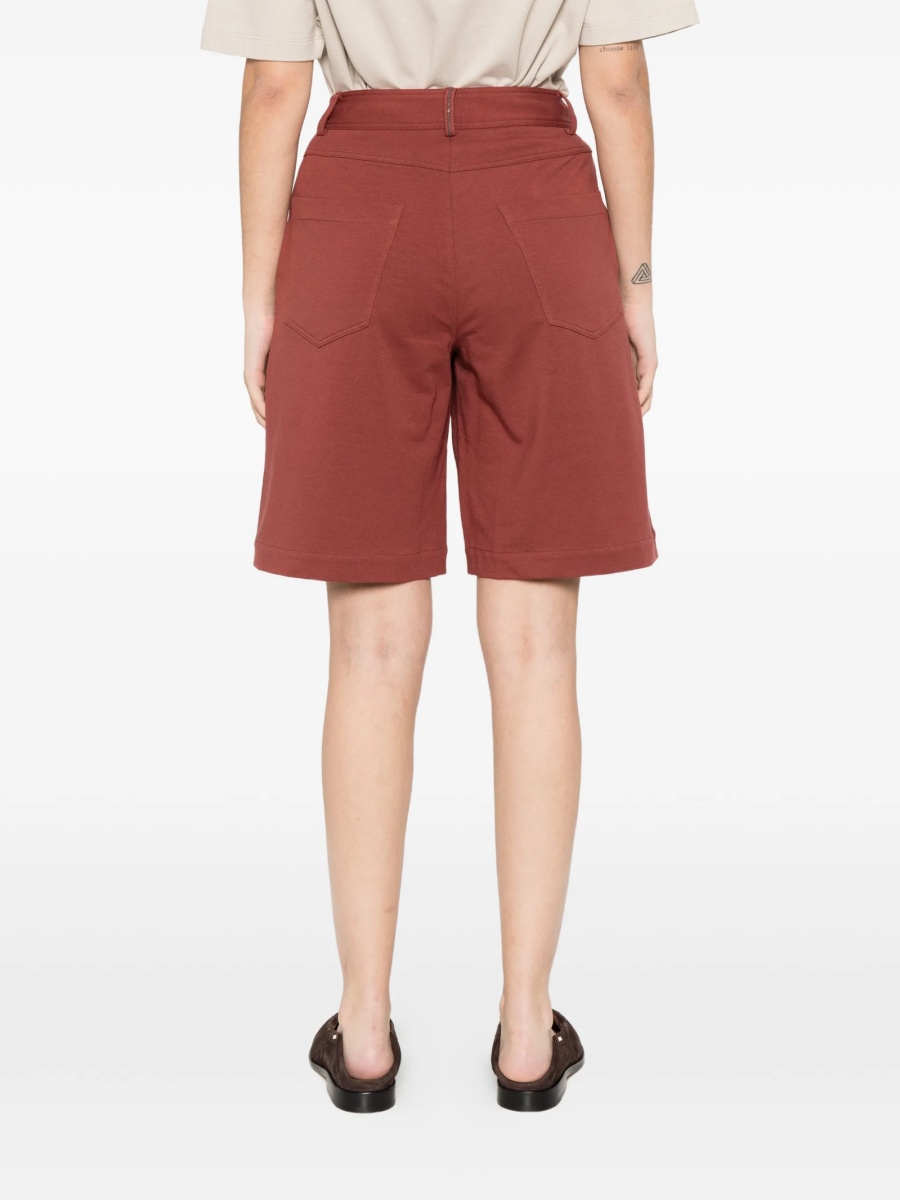 Pantaloni scurti Brunello Cucinelli rosii - Img 3