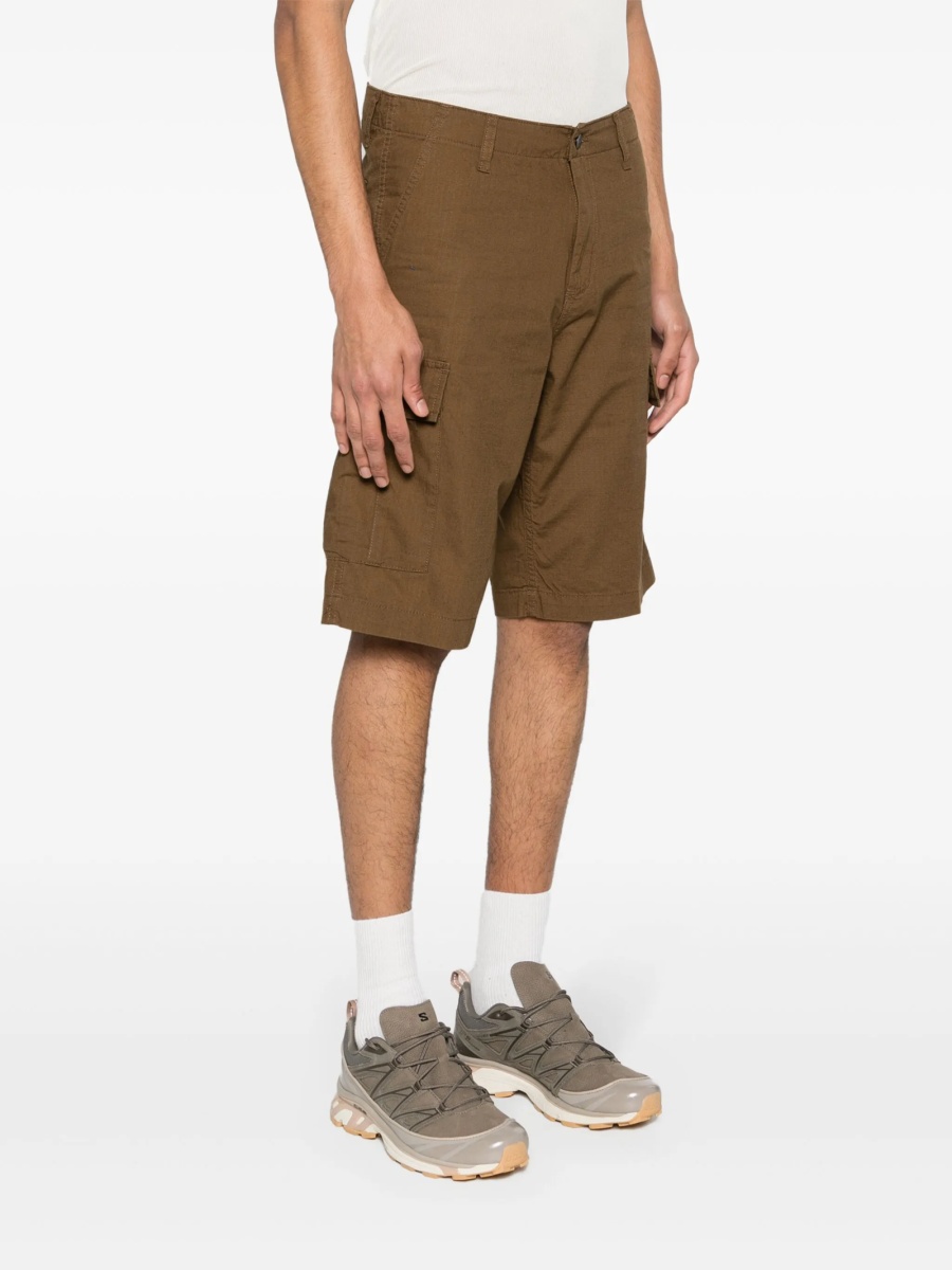 Pantaloni scurti Carhartt maro din bumbac - Img 3