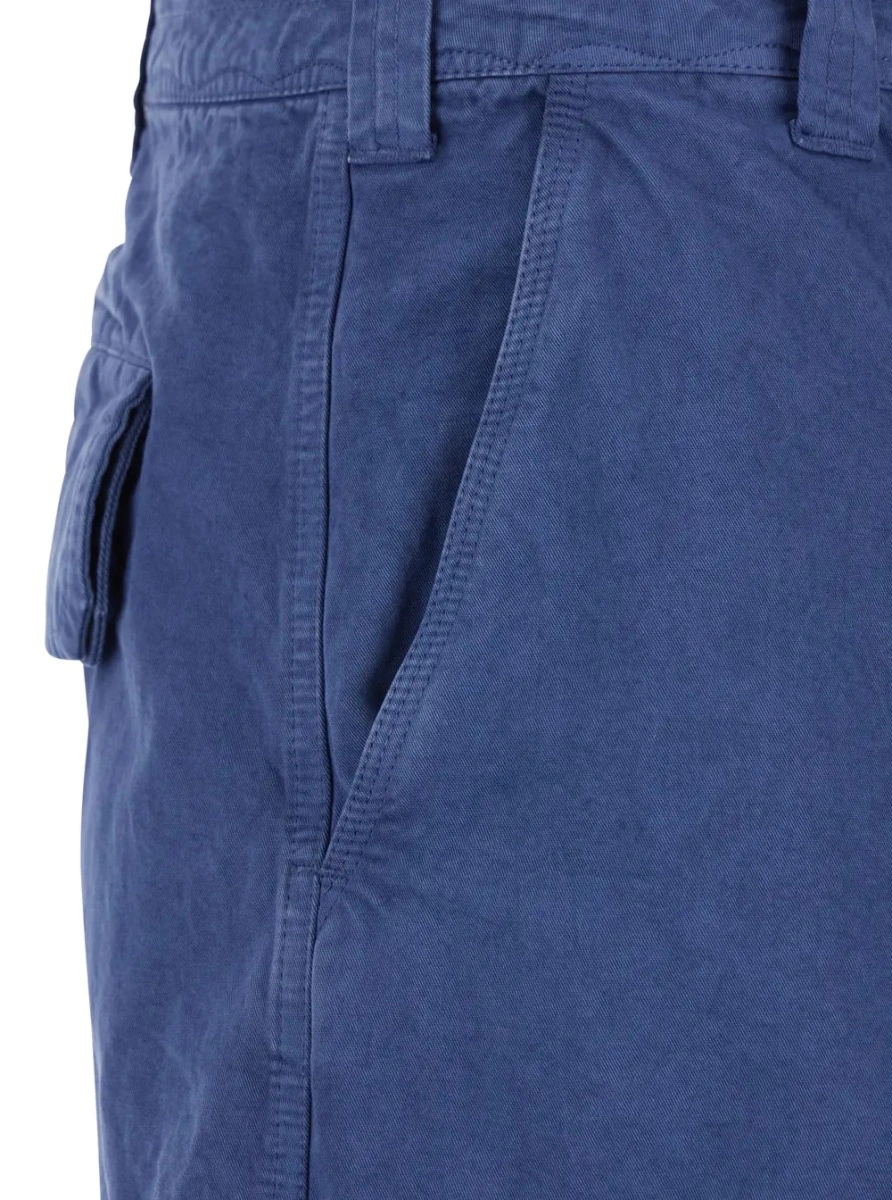 Pantaloni scurti ERL albastri din bumbac - Img 3