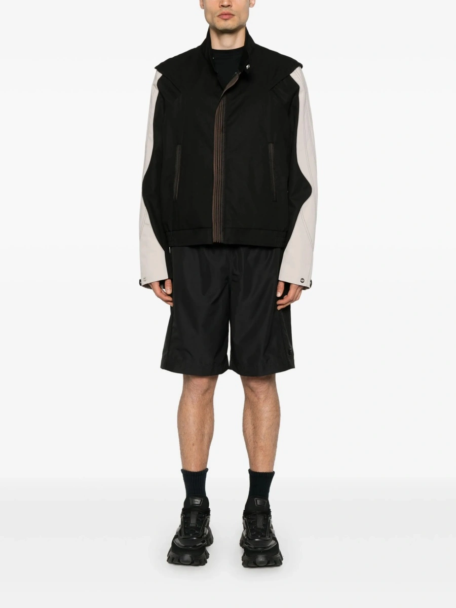 Pantaloni scurti Givenchy negri din polyester - Img 2