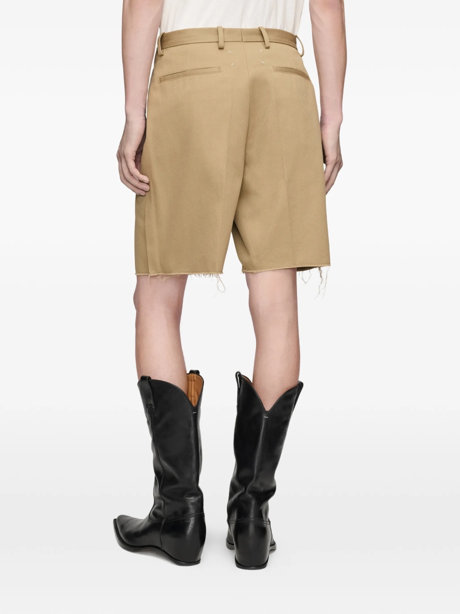 Pantaloni scurti Maison Margiela neutri din polyester si lana - Img 5