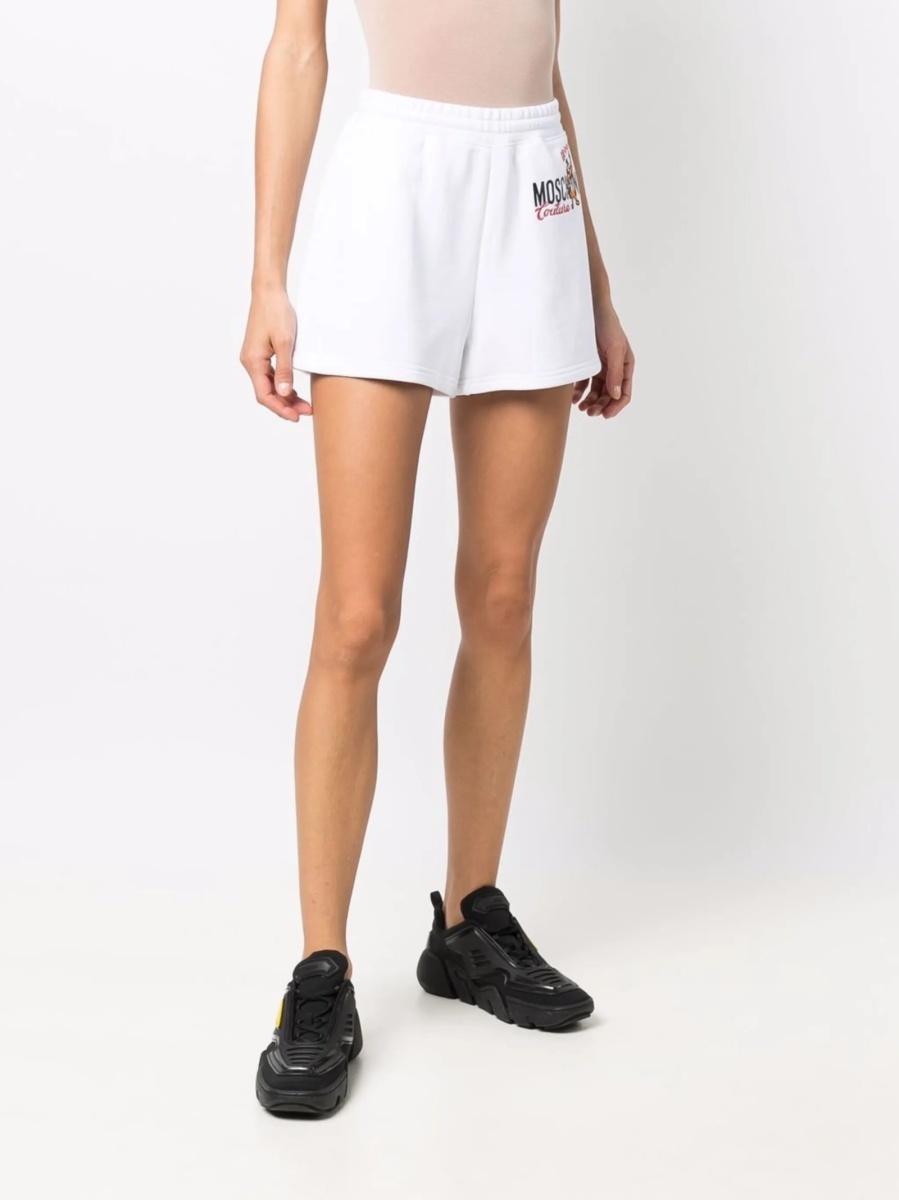 Pantaloni scurti Moschino albi - Img 3