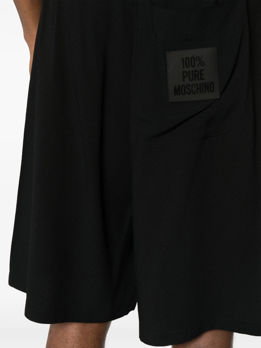 Pantaloni scurti Moschino negri - Img 5