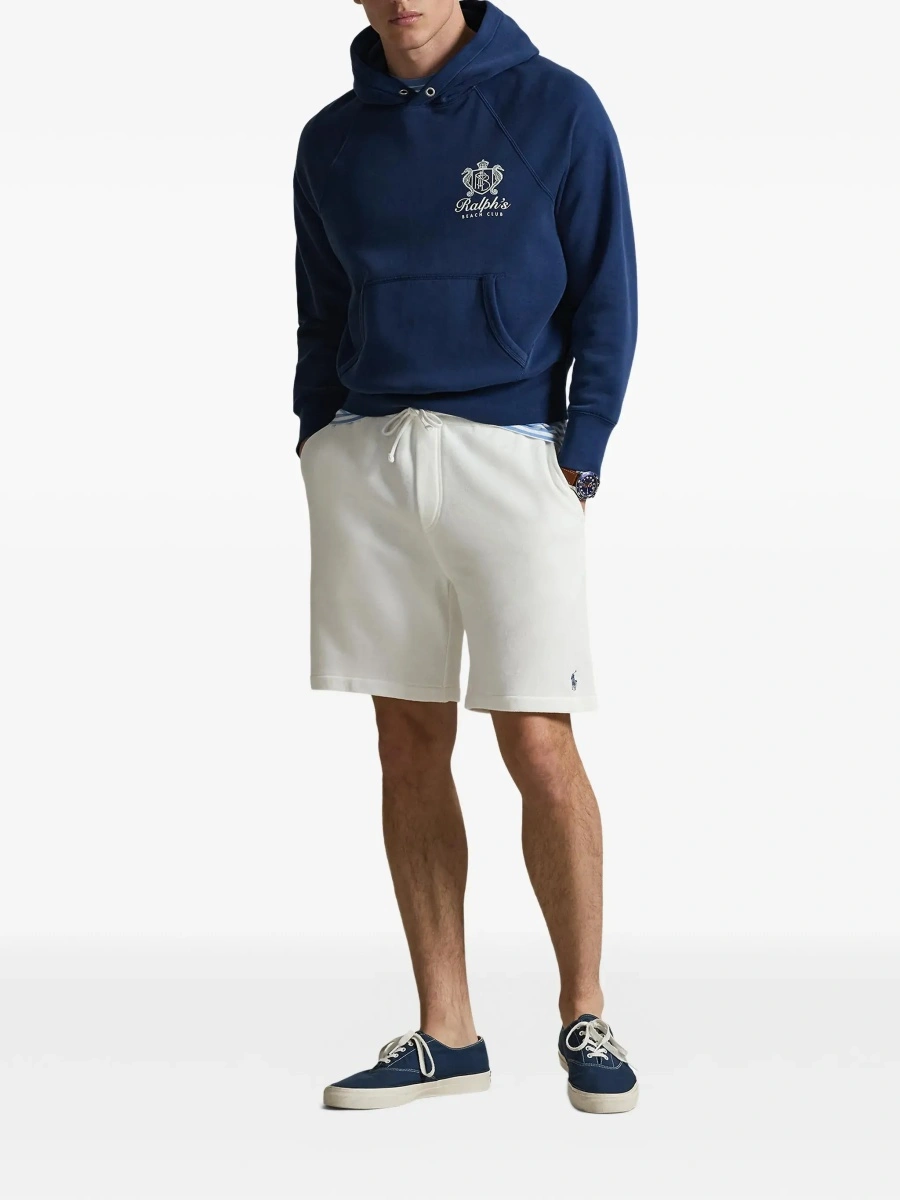 Pantaloni scurti Ralph Lauren albi din bumbac - Img 4