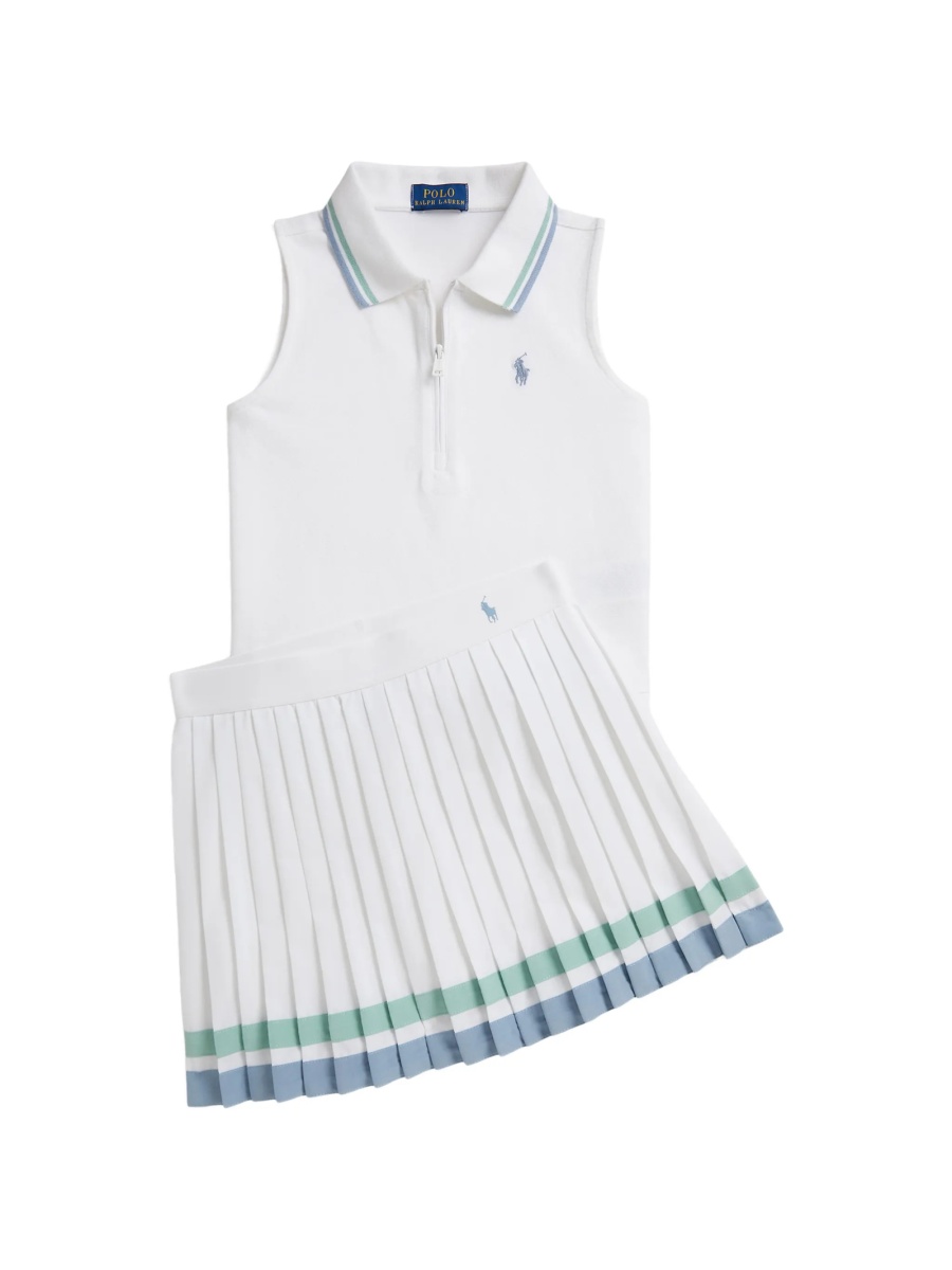 Pantaloni scurti Ralph Lauren albi din lycra si poliester reciclat - Img 4