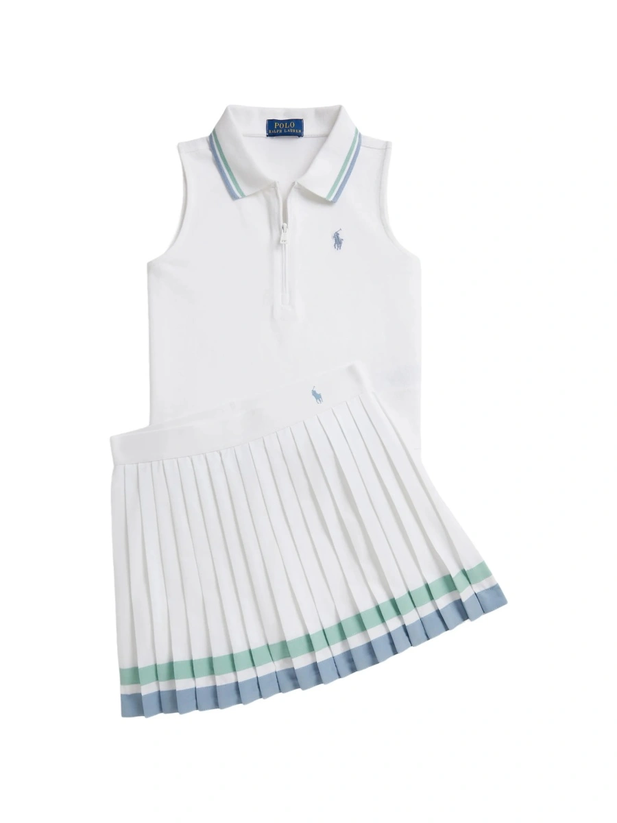 Pantaloni scurti Ralph Lauren albi din lycra si poliester reciclat - Img 4