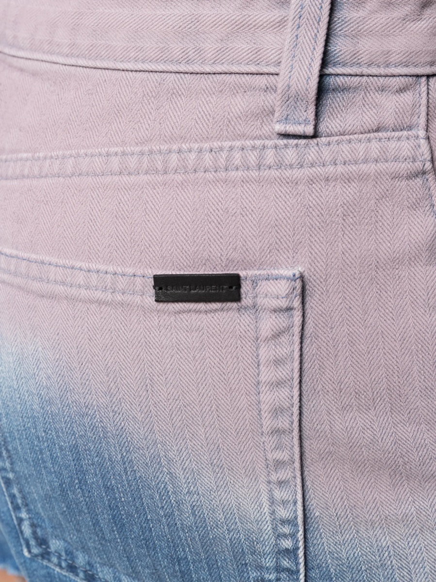 Pantaloni scurti Saint Laurent albastri - Img 5