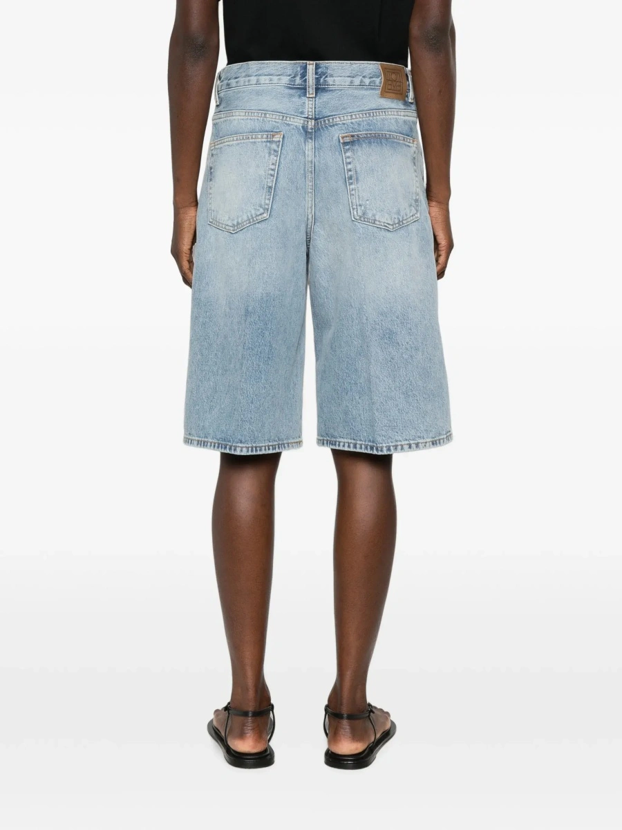Pantaloni scurti TOTEME albastri din denim - Img 6