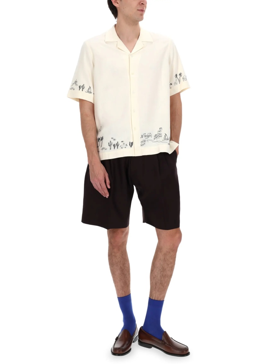 Pantaloni Shorts In Lino - Img 2