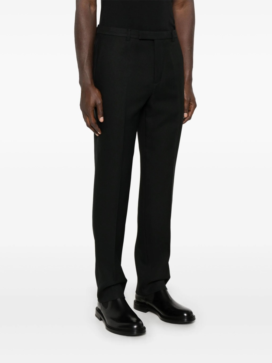 Pantaloni slim fit Gucci negri din polyester - Img 3