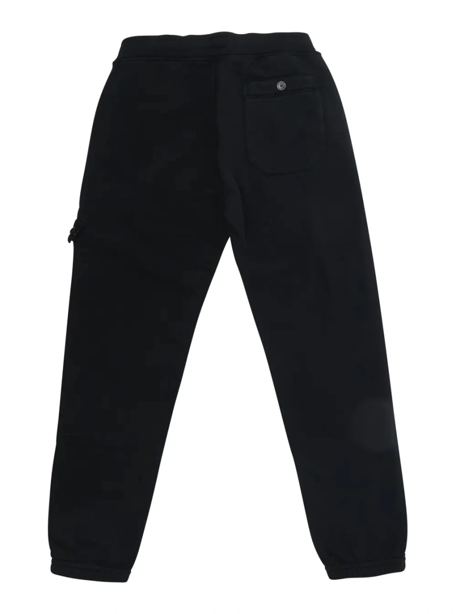 Pantaloni Stone Island negri din bumbac - Img 2