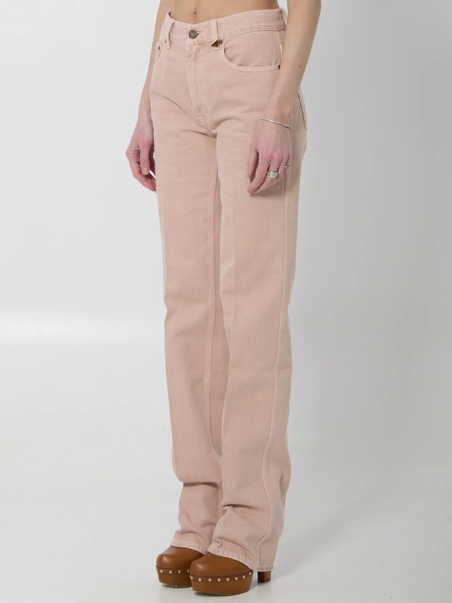 Pantaloni Straight Leg Jeans In Denim - Img 2