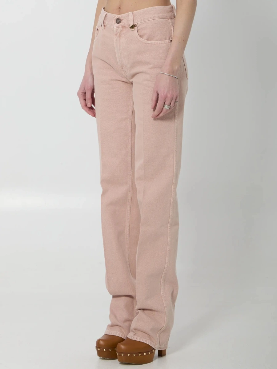Pantaloni Straight Leg Jeans In Denim - Img 2