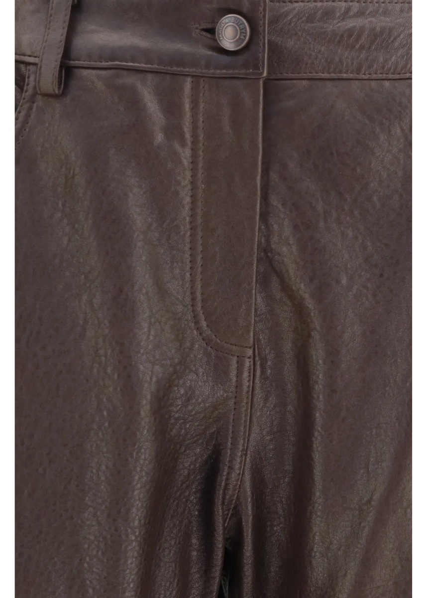 Pantaloni Straight-leg leather Pants - Img 3