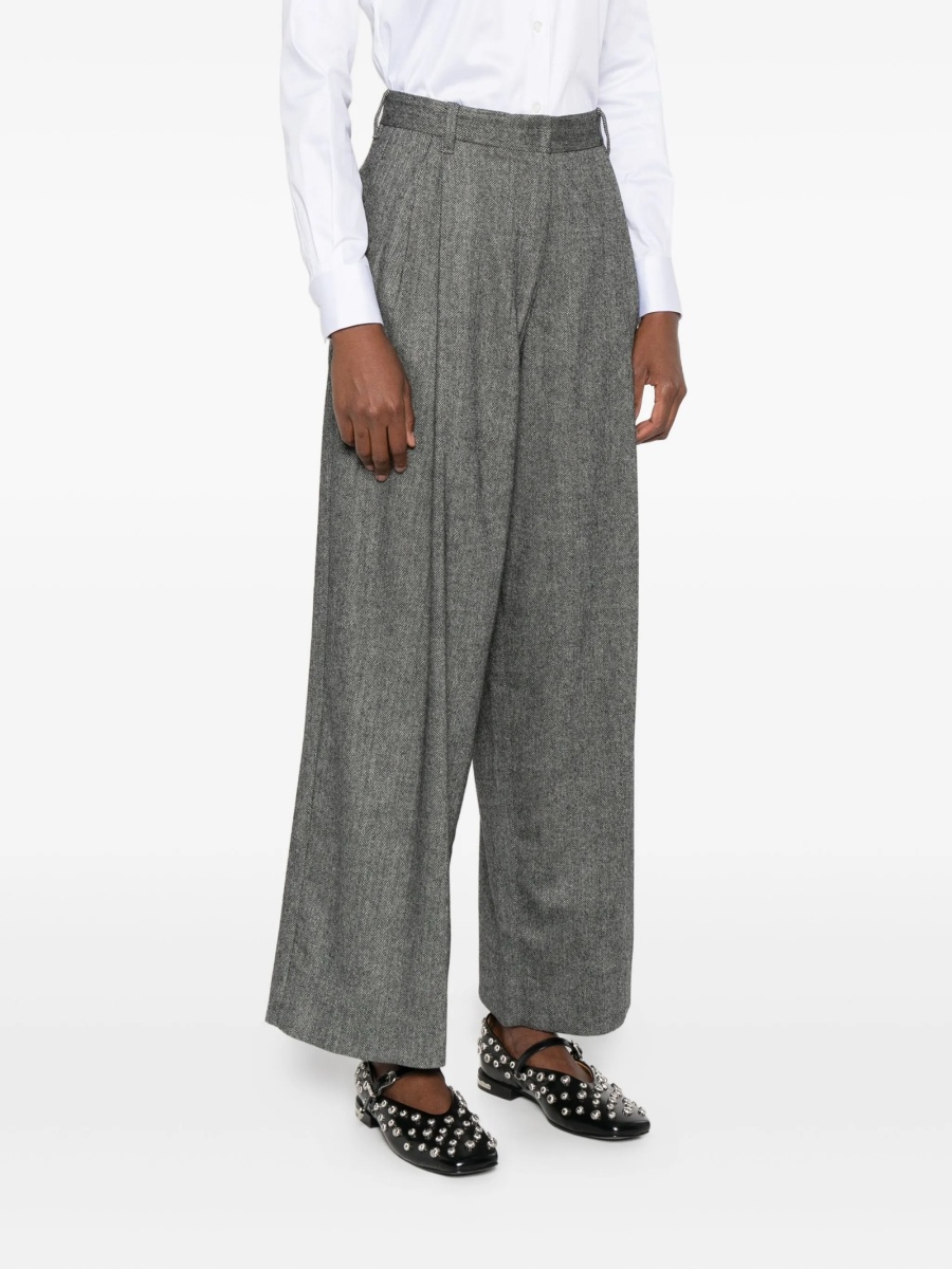 Pantaloni talie inalta Max Mara gri - Img 3