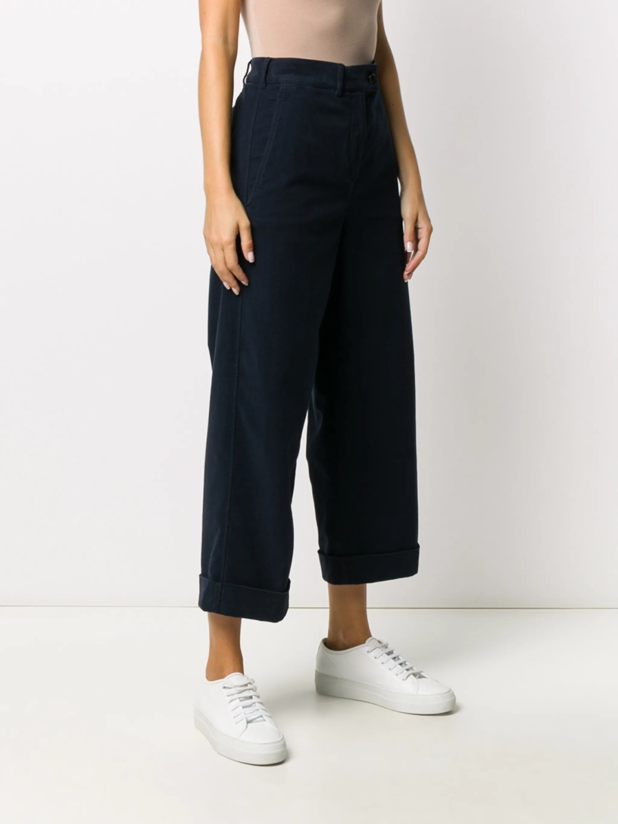 Pantaloni trei sferturi Aspesi albastri - Img 3
