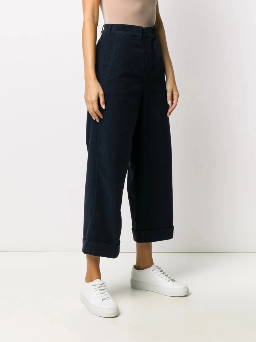 Pantaloni trei sferturi Aspesi albastri - Img 3