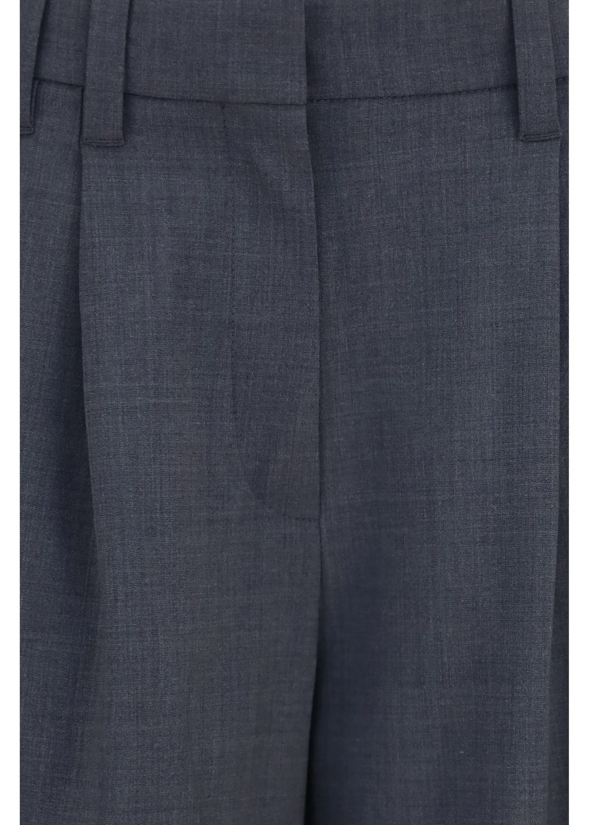 Pantaloni Tropical wool tailored Pants with Monili detail - Img 3