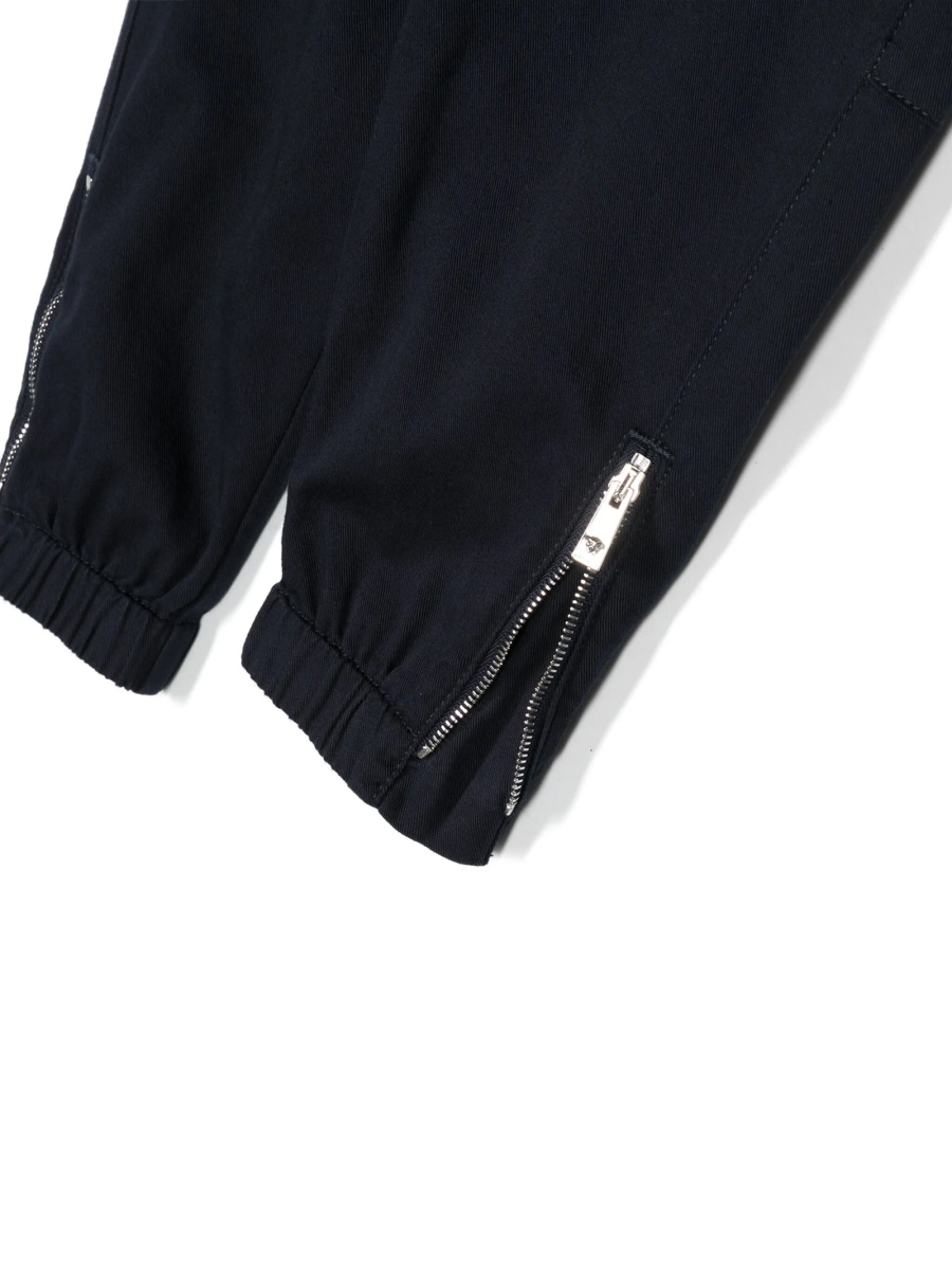 Pantaloni Versace albastri din vascoza si polyester - Img 3