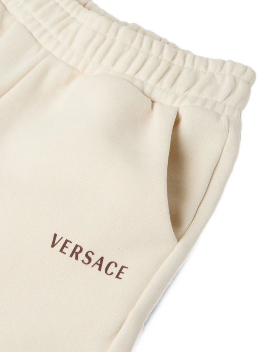 Pantaloni Versace neutri din bumbac - Img 3