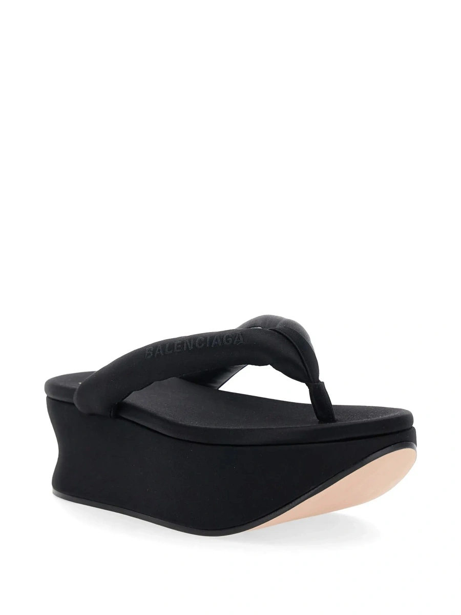 Pantofi cu platforma Balenciaga negri din vascoza - Img 5