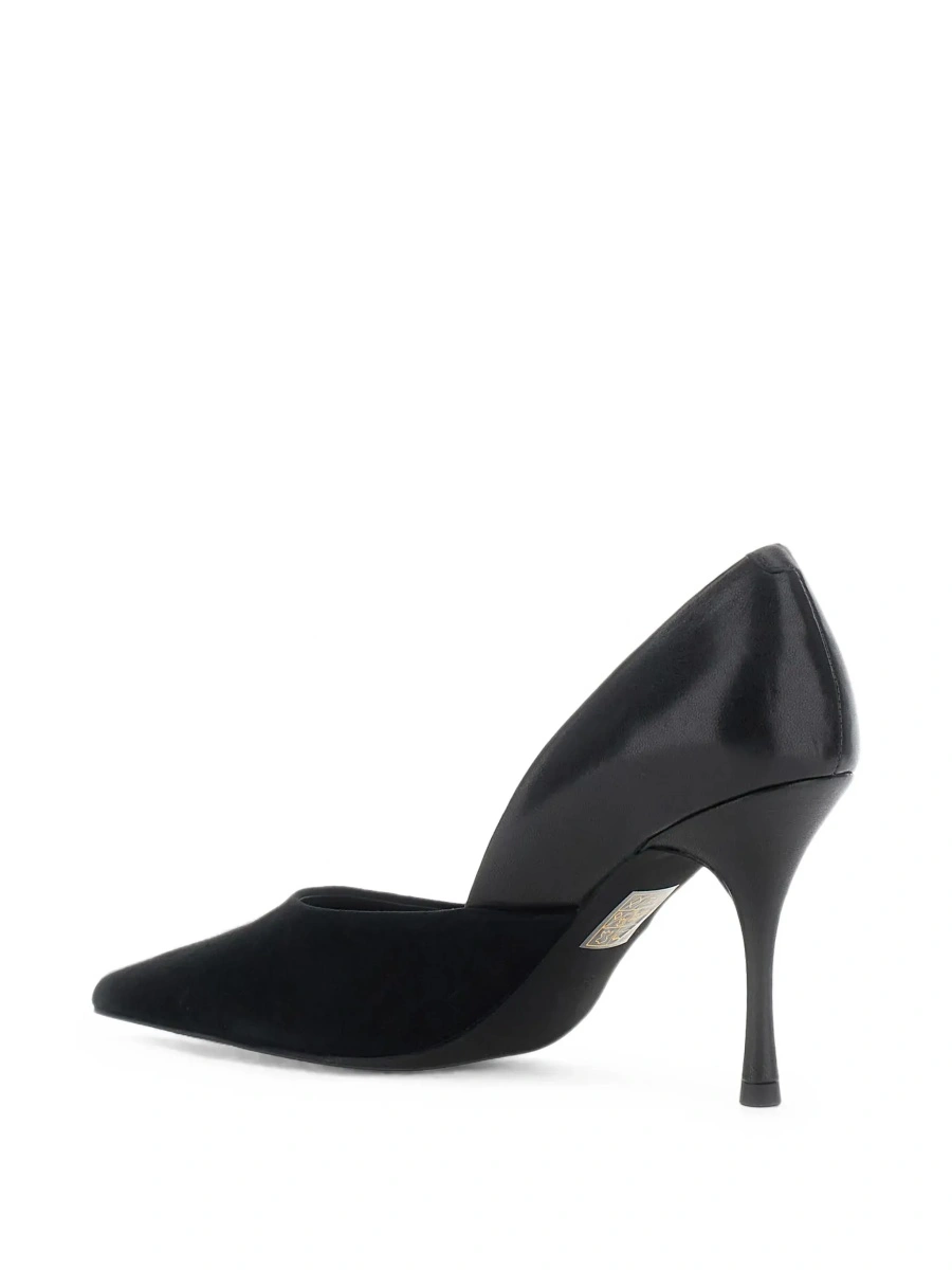 Pantofi cu toc Jeffrey Campbell negri din piele intoarsa - Img 6
