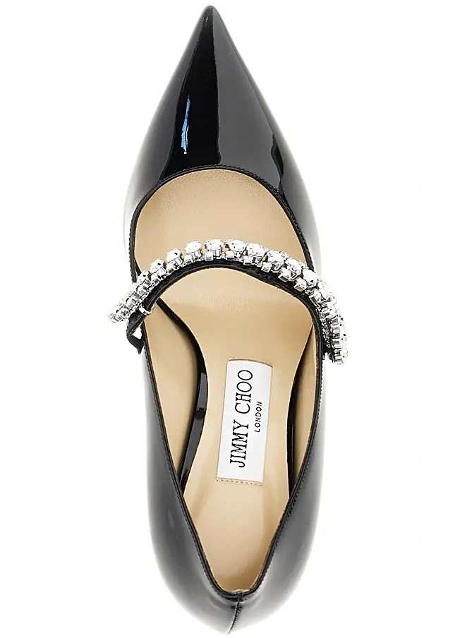 Pantofi cu toc Jimmy Choo 'Bing' din piele lacuita - Img 4