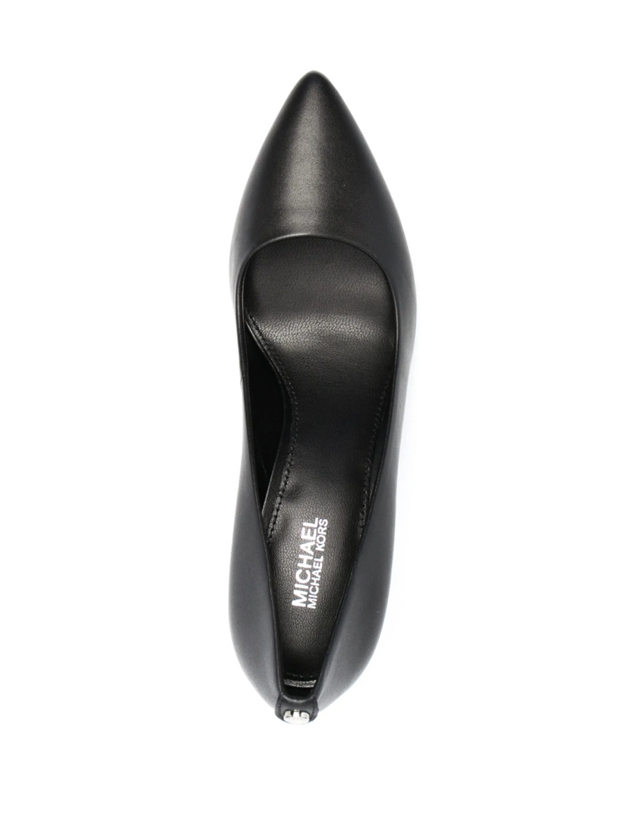 Pantofi cu toc Michael Kors negri din piele - Img 4