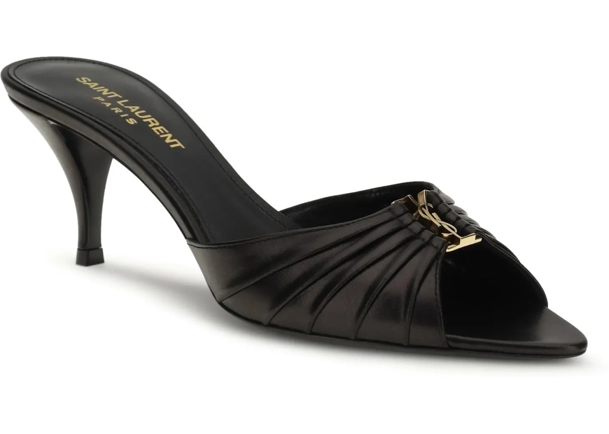 Pantofi cu toc Saint Laurent negri - Img 2