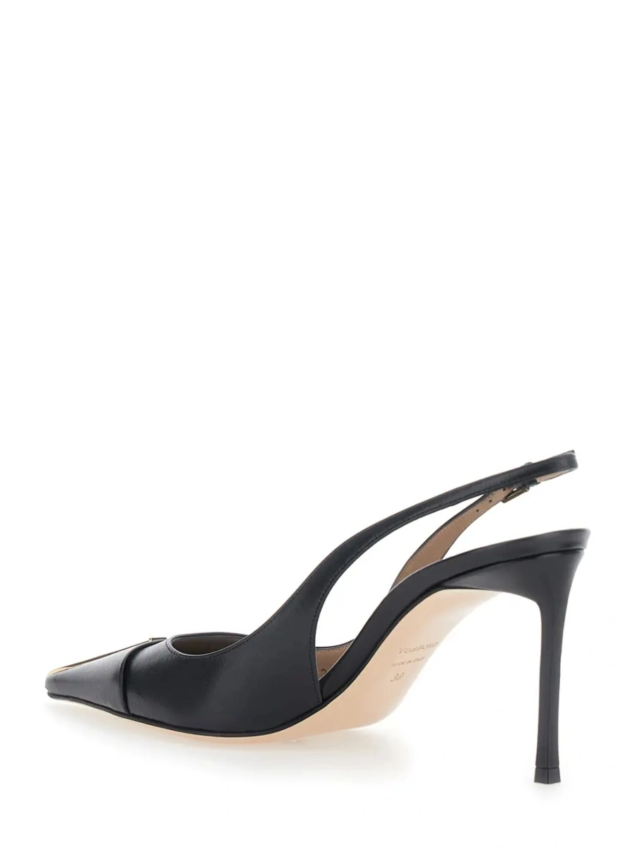 Pantofi cu toc Tom Ford negri din piele - Img 3
