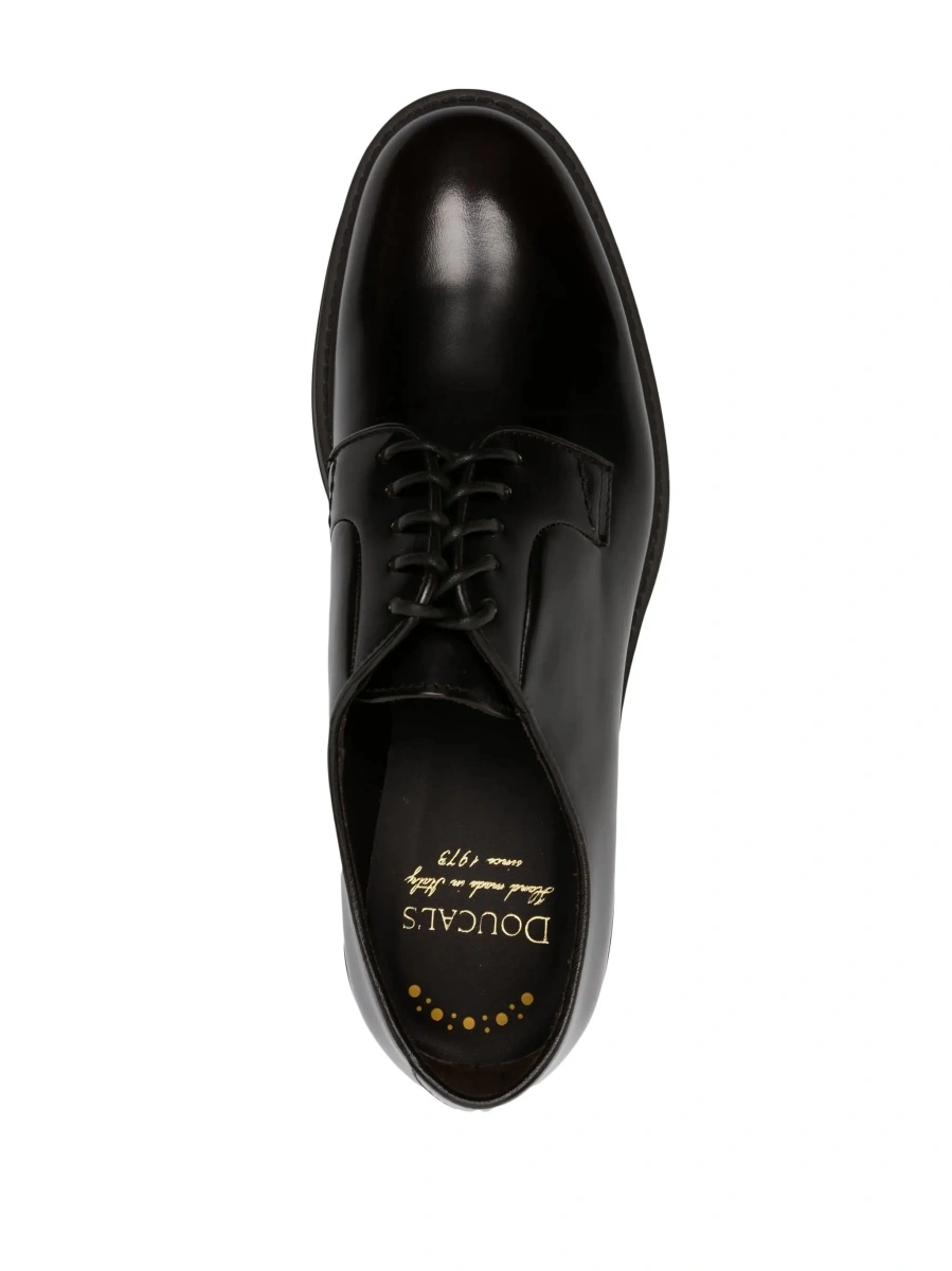 Pantofi eleganti Doucal's negri din piele - Img 7
