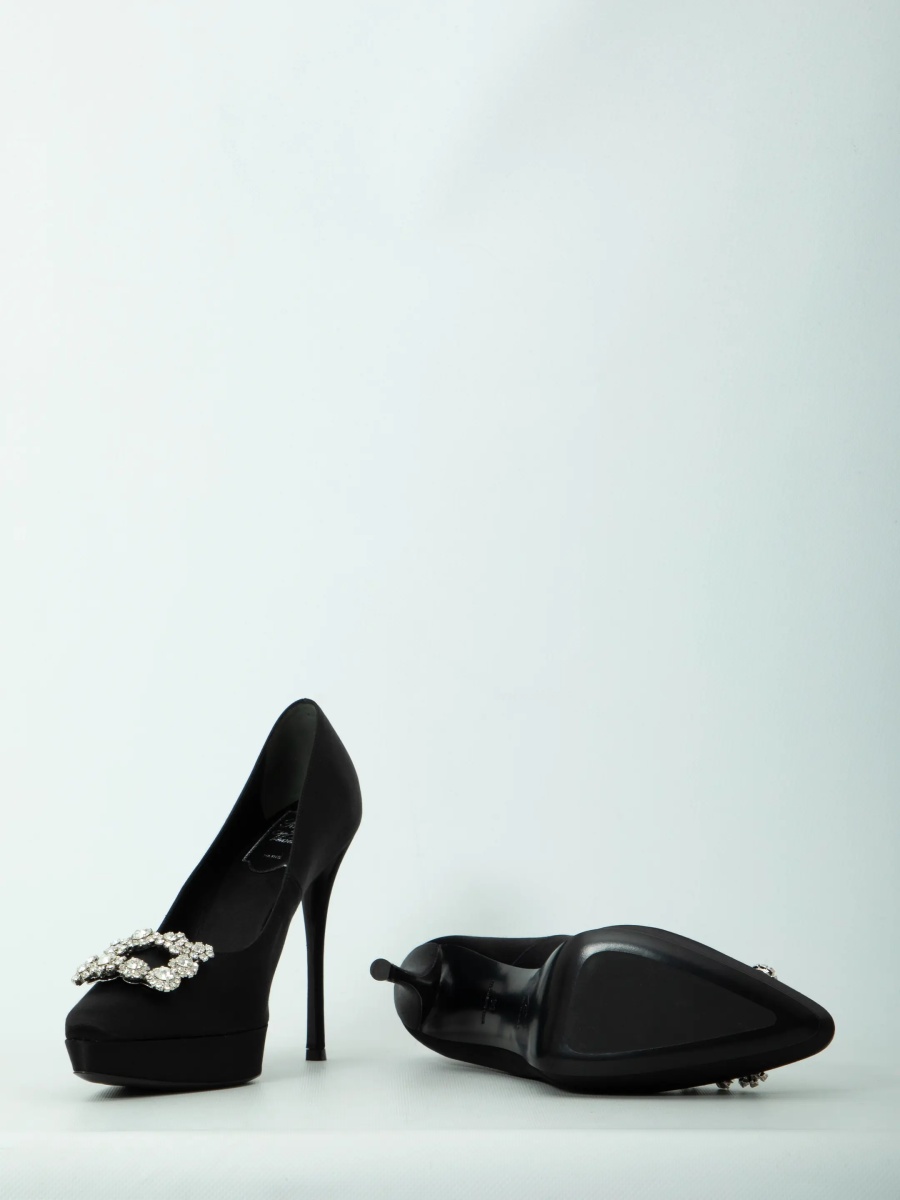 Pantofi Flower Strass 120 Pumps - Img 5
