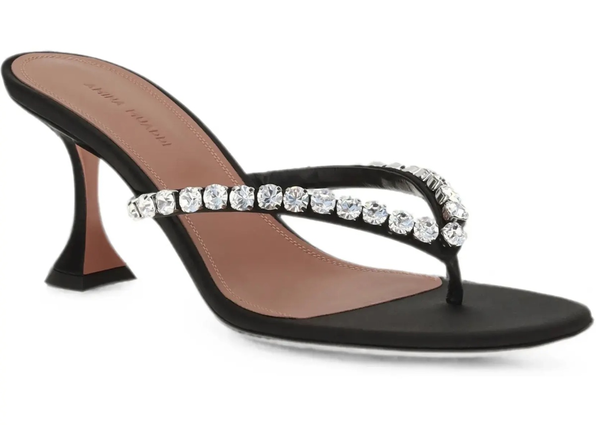 Pantofi Gigi crystal-embellished thong Sandals - Img 5