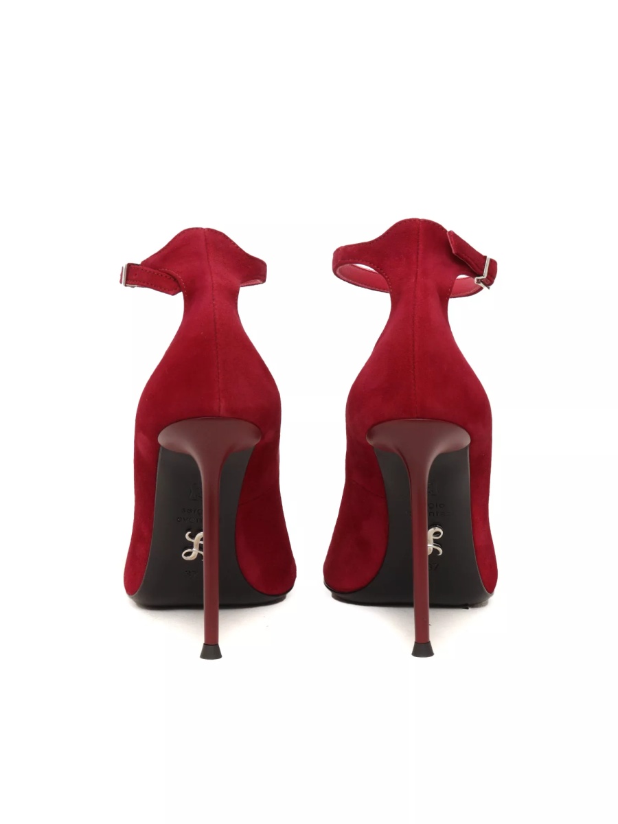 Pantofi LIVIA5 CAMOSCIO BURGUNDY SHOES - Img 3