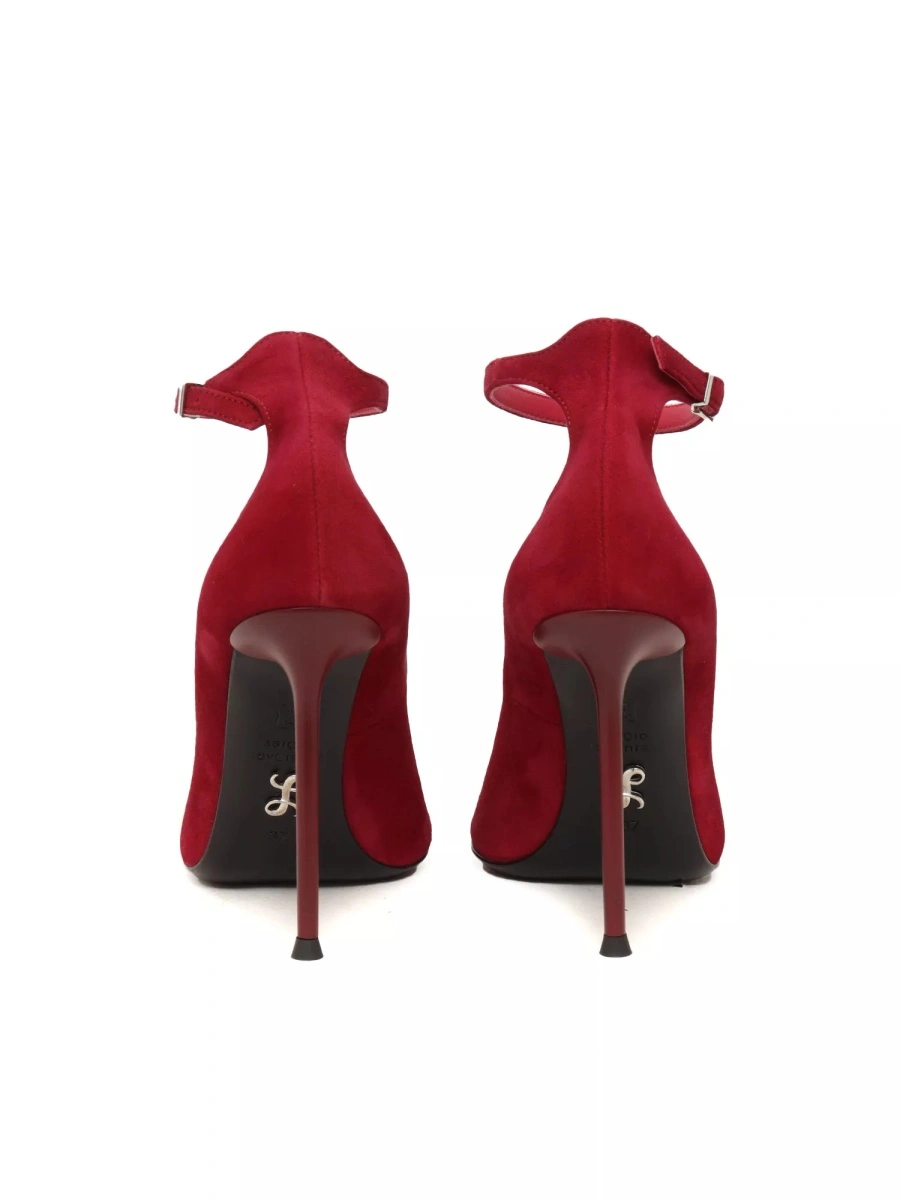 Pantofi LIVIA5 CAMOSCIO BURGUNDY SHOES - Img 3