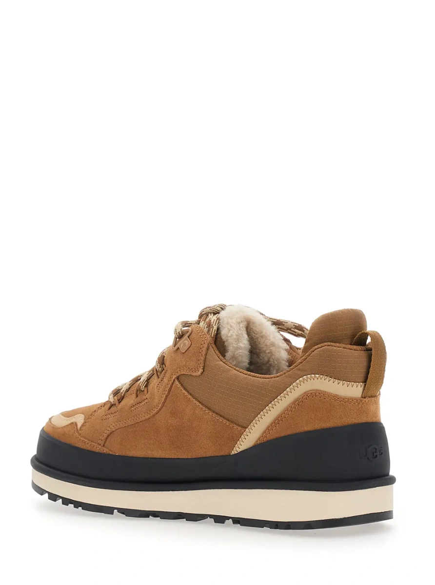 Pantofi LOWMEL GUARD GTX is a waterproof lace-up shoe with a non-slip sole and brown tech fabric upper for men - Img 3