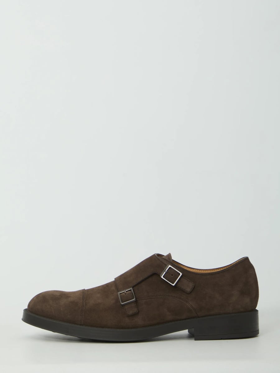 Pantofi Monkstrap Shoes In Suede Leather - Img 4