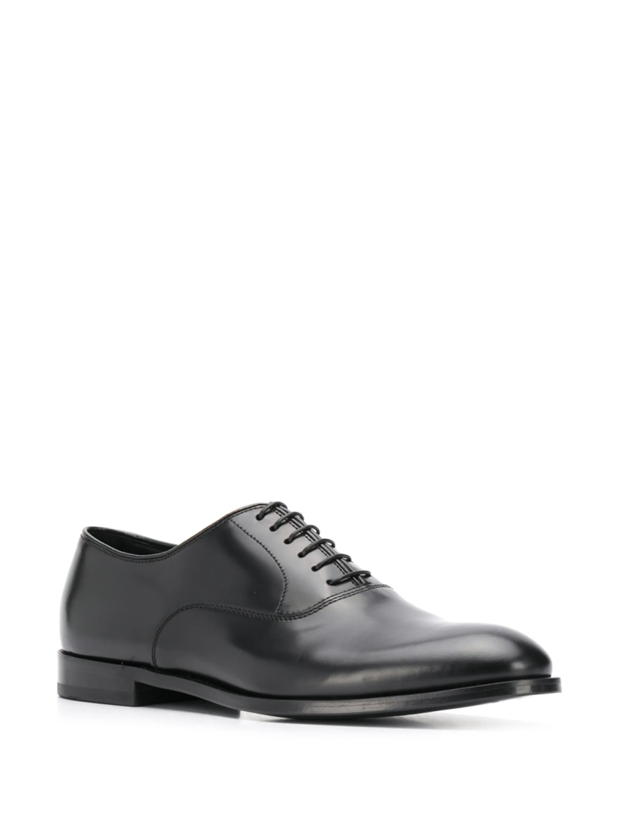 Pantofi Oxford Doucal's negri din piele - Img 2
