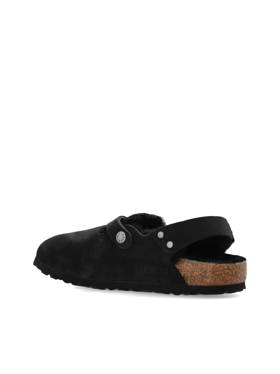 Papuci Birkenstock negri din piele intoarsa - Img 5