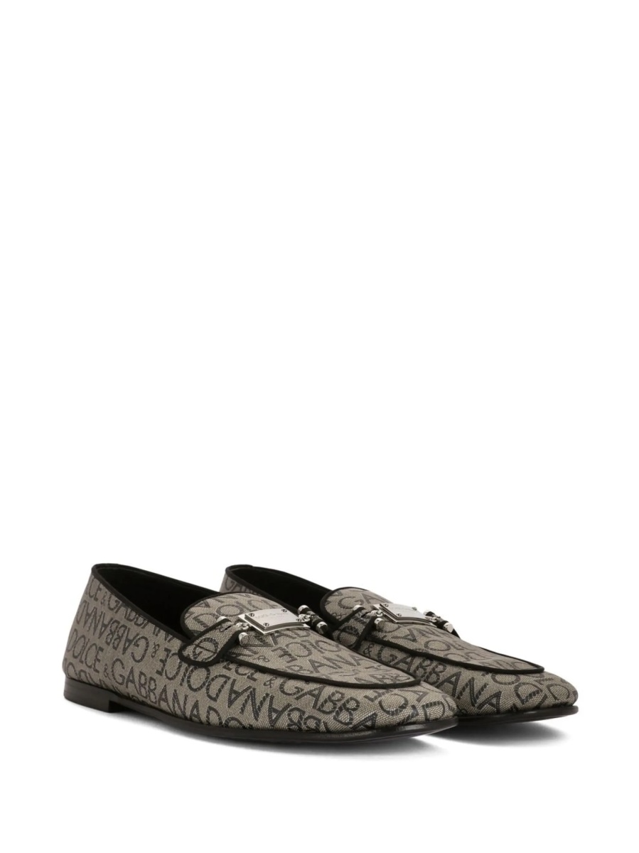 Papuci Dolce &amp; Gabbana maro din polyester si poliuretan - Img 2