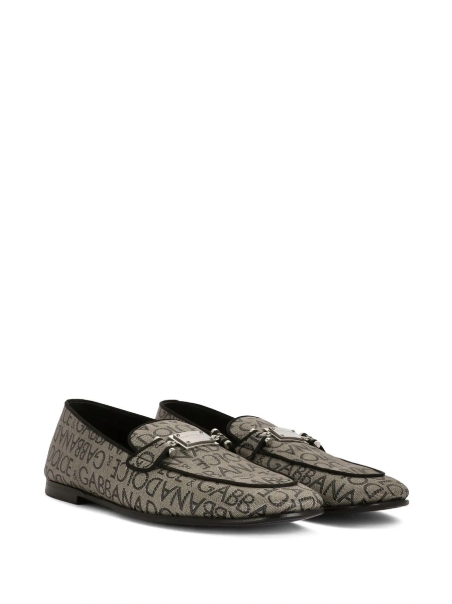 Papuci Dolce &amp; Gabbana maro din polyester si poliuretan - Img 2