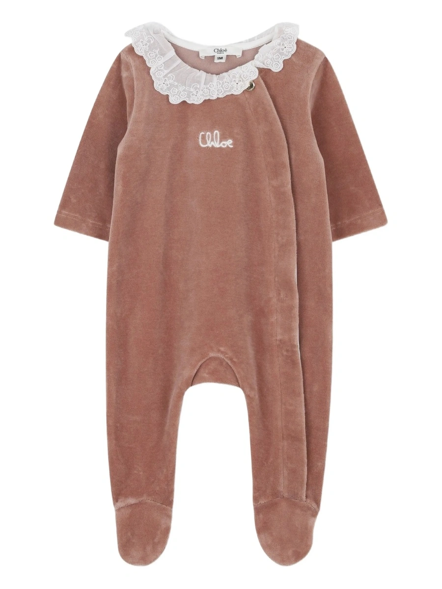 Pijamale Chloe roz din bumbac organic - Img 4