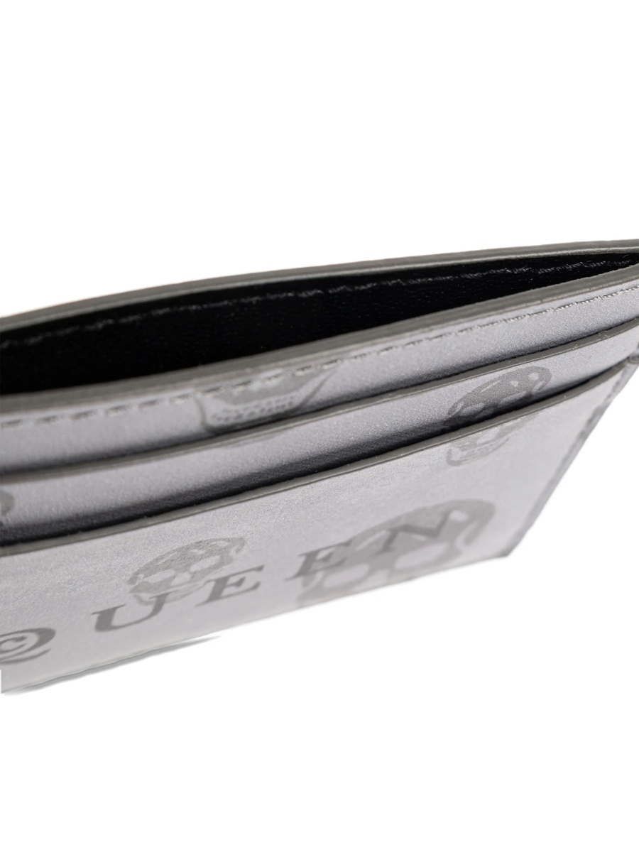 Portofel Alexander McQueen gri din piele - Img 3