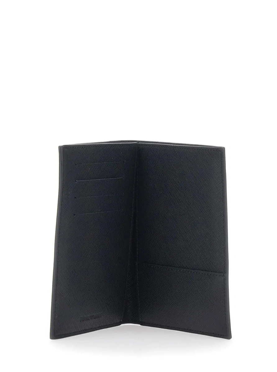 Portofel Emporio Armani negru din tesatura tehnica - Img 3