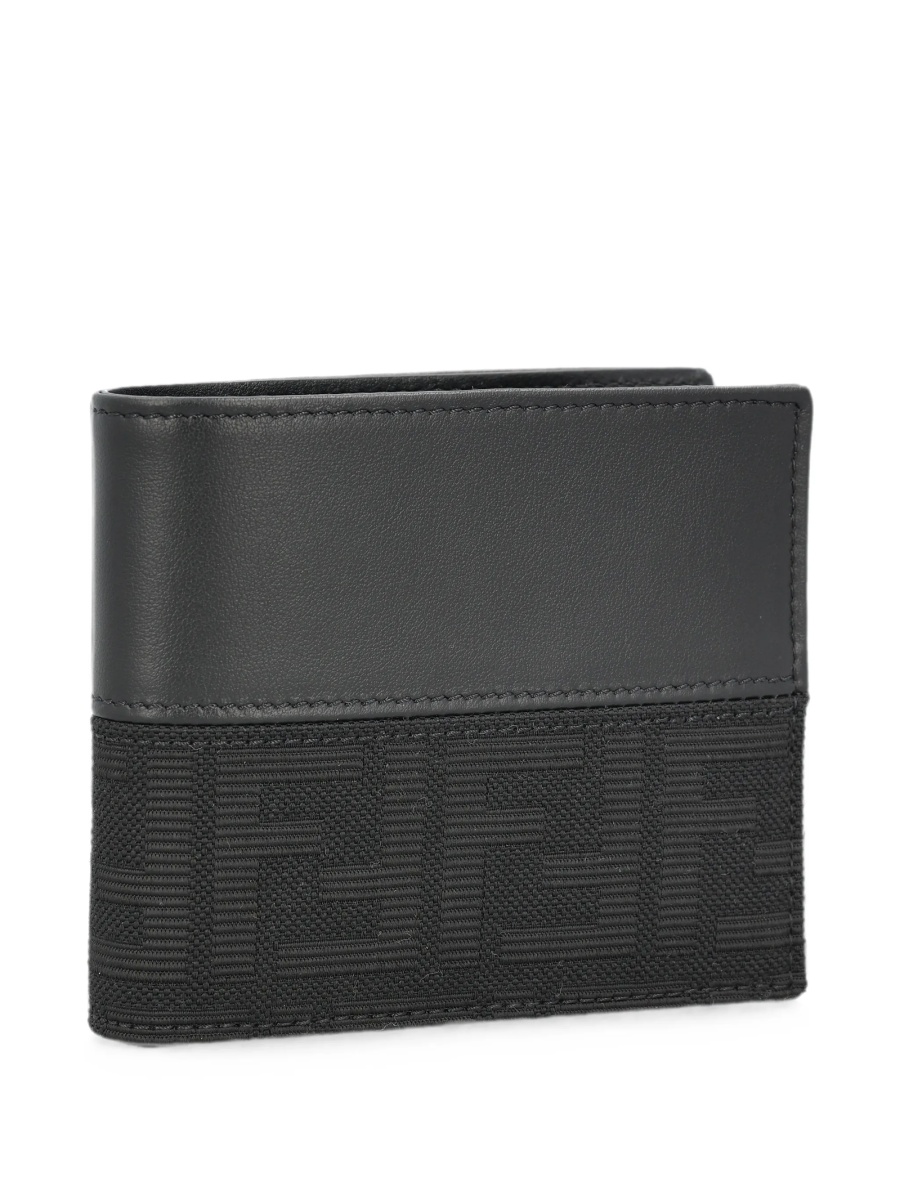 Portofel Fendi negru din piele - Img 3