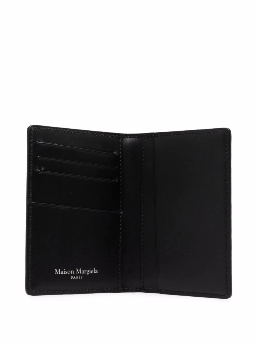 Portofel Maison Margiela negru din piele - Img 3