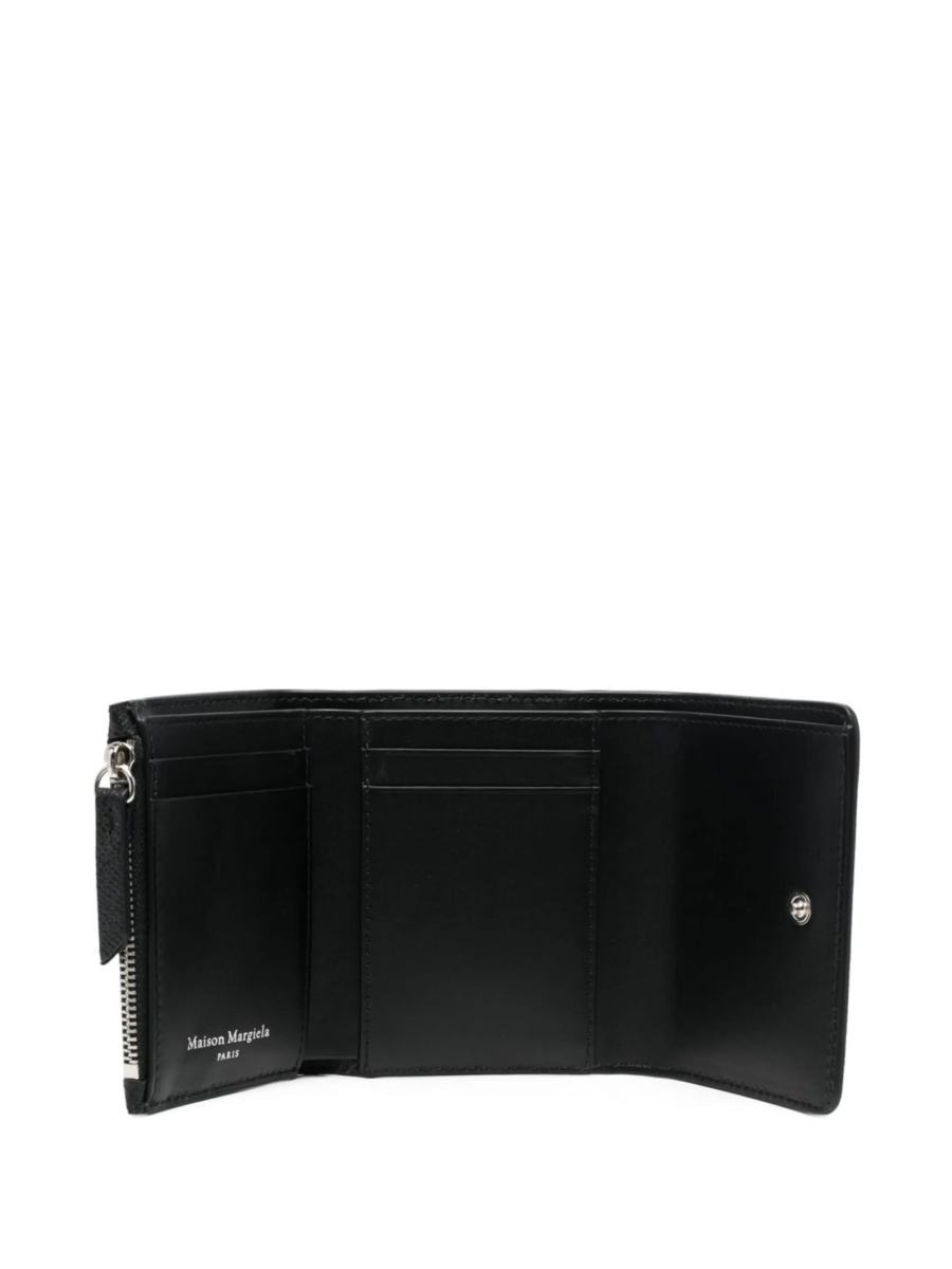Portofel Maison Margiela negru din piele - Img 3