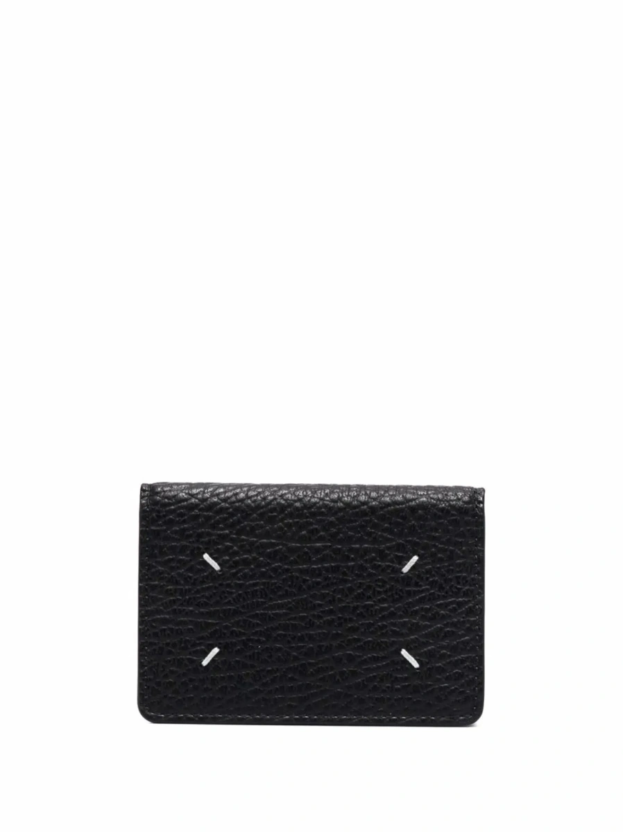 Portofel Maison Margiela negru din piele - Img 4