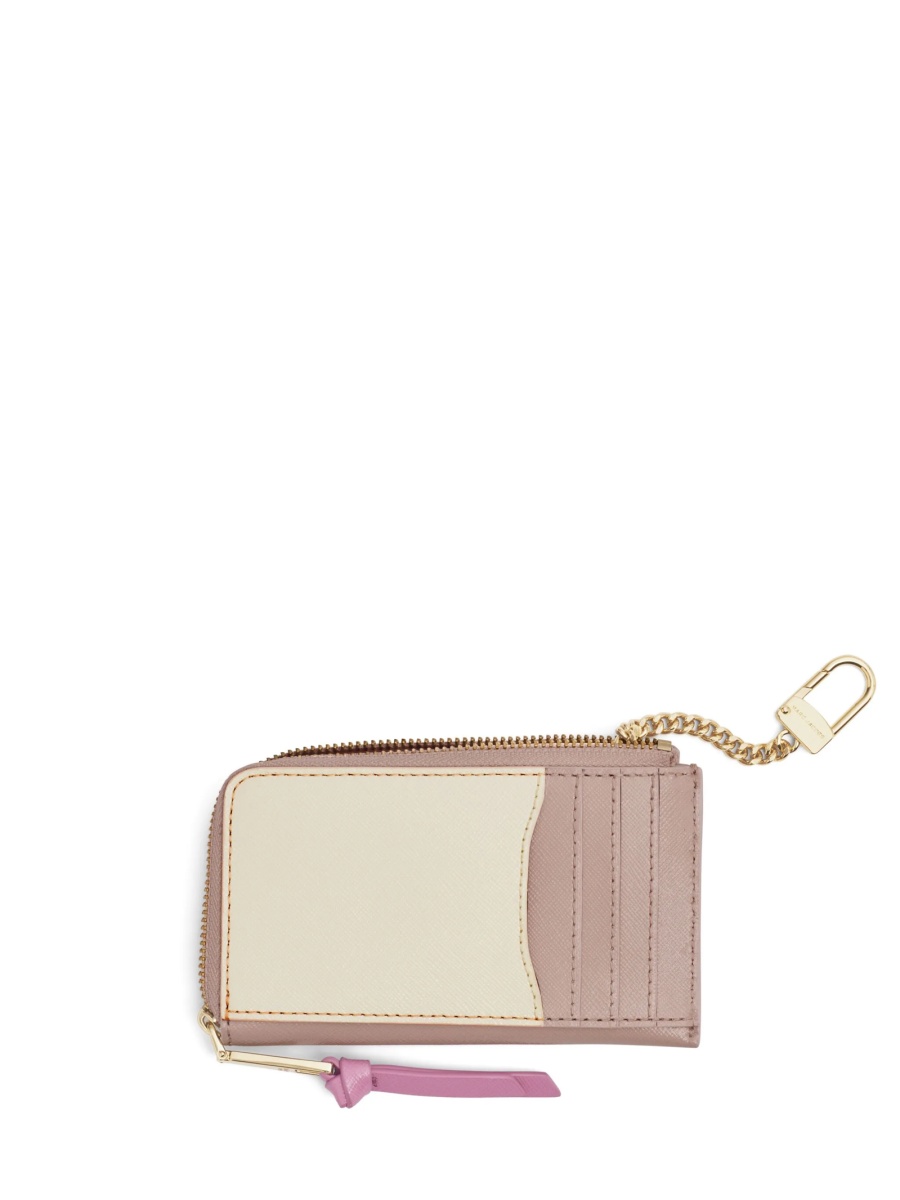 Portofel Marc Jacobs snapshot roz din piele si poliuretan - Img 2